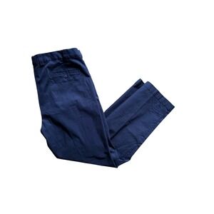 Oak Hill Straight Fit Pant Men 42x32 Navy Blue Stretch Chino Flat Front NWT